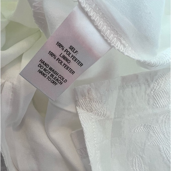 Lulus From this Day White Floral Jacquard Strapless Midi Dress NWT - Picture 16 of 16